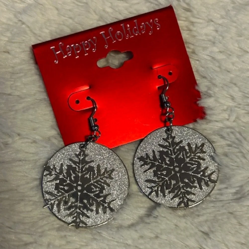 Snowflake earrings - New - Picture 2 of 3